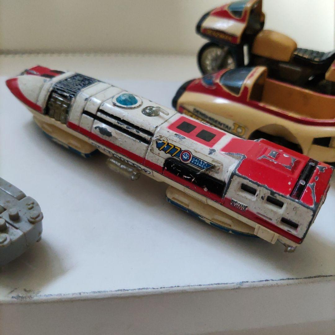 マシンロボ、ポピーミニカーセット 4点 車両 船 バイク