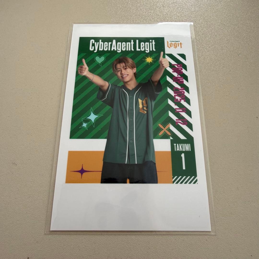 CyberAgent Legit TAKUMI チェキ風フォト - メルカリ