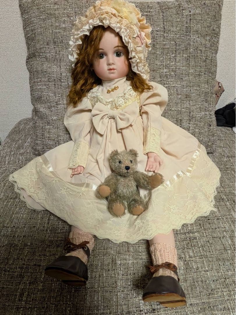 ビスクドール 作家物、1993年 西崎富久子 60センチ シーリー社ボディ