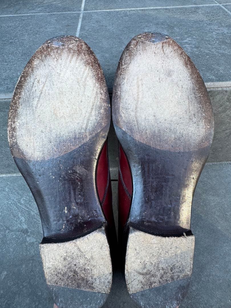 大塚製靴 M5 - 1504 外羽根Uチップ バーガンディ