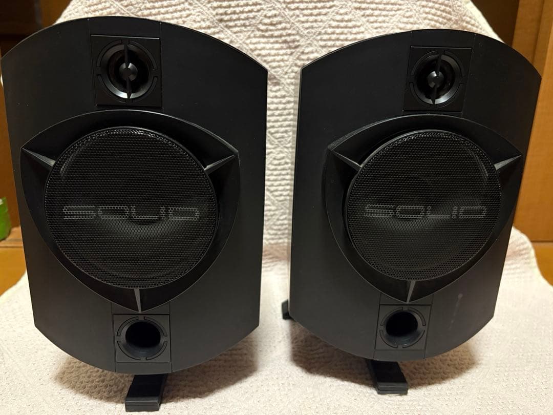 B&W SOLID MONITOR ブラック スピーカー スタンド付き オーディオ機器