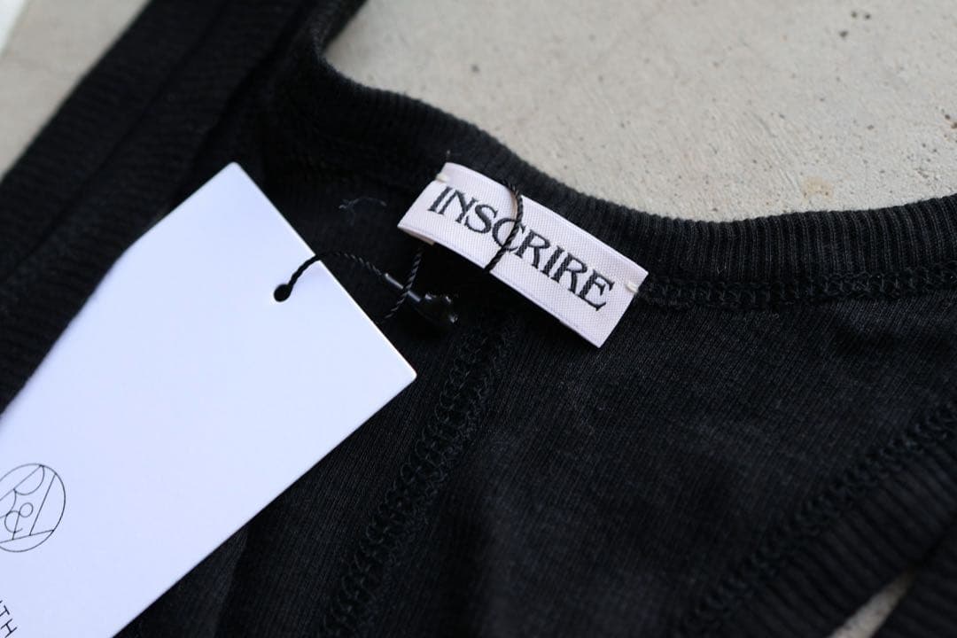 INSCRIRE アンスクリア タンクトップ 2枚セット ブラック