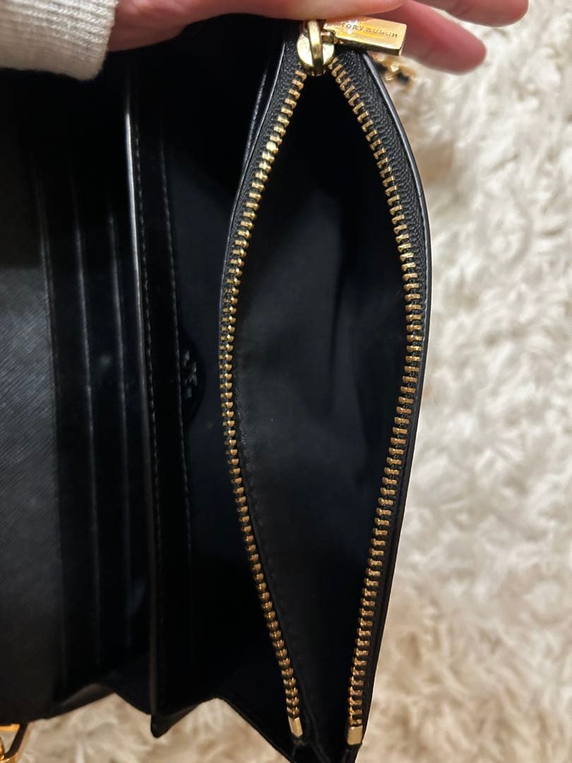 【美品】　トリーバーチ　チェーンウォレット　ロビンソン　ブラック