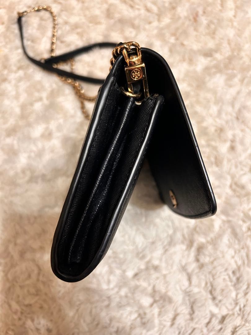 【美品】　トリーバーチ　チェーンウォレット　ロビンソン　ブラック