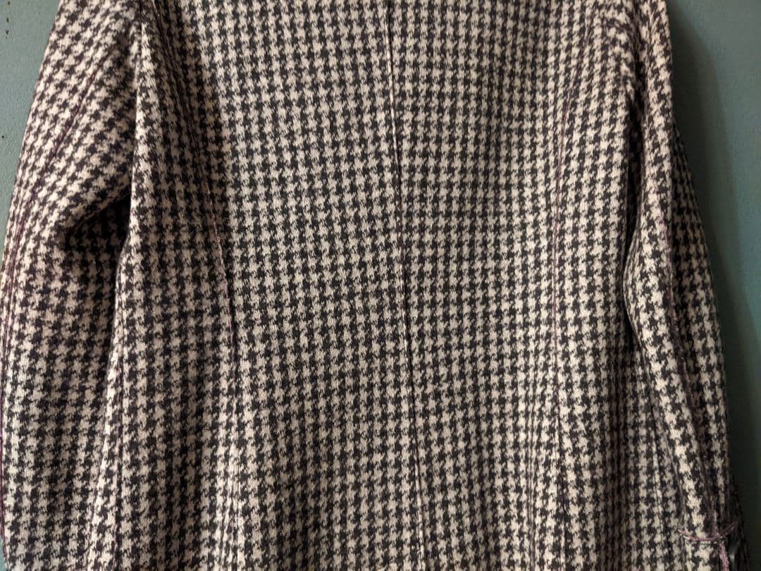 MaxMara WEEKEND LINE 総柄 千鳥格子 ウールコート42 - メルカリ