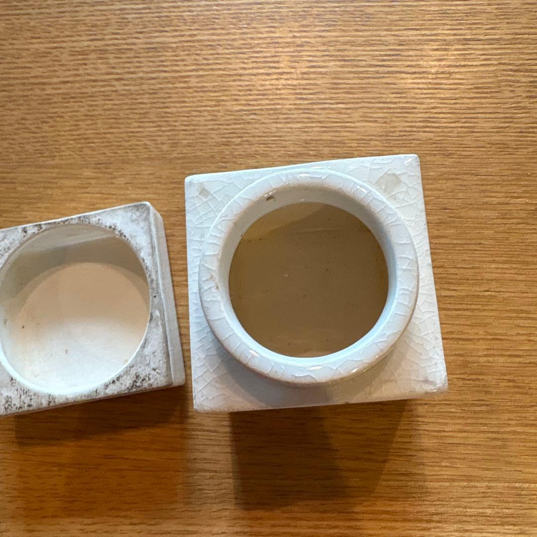 パピリオ 陶器 瓶 古道具 レトロ アンティーク 佐野繁次郎 化粧瓶 当時もの