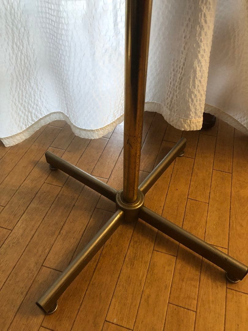 カフェ テーブル マーブル調 真鍮 アンティーク 正方形 ブラウン 金