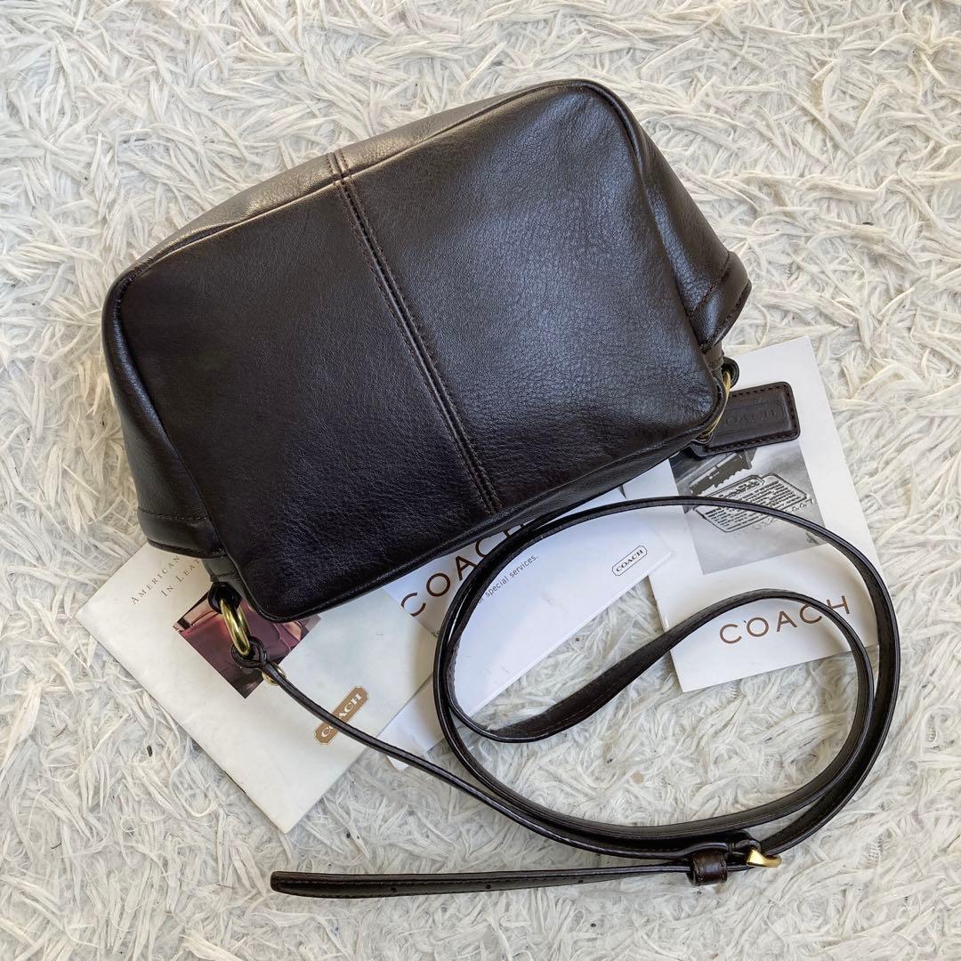 vintage coach archive y2k キャンベル カメラバッグ 茶