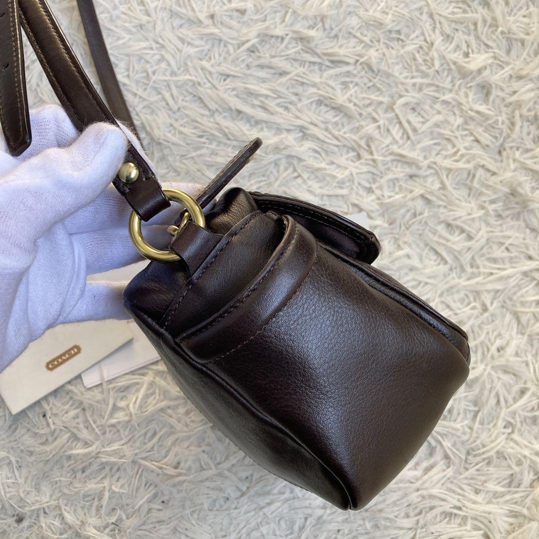 vintage coach archive y2k キャンベル カメラバッグ 茶