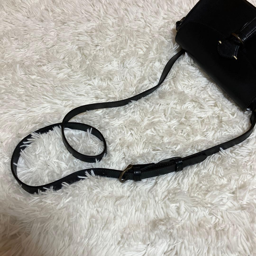 極美品 Dakota ミニショルダーバッグ レザー 黒