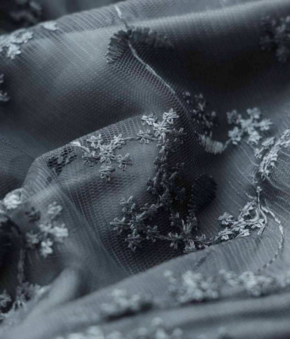 niana ニアナ オーガンジーパフスリーブ刺繍レース S 結婚式