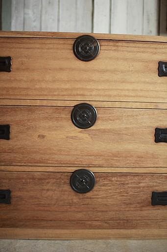 丸金具 時代箪笥3段 タンス