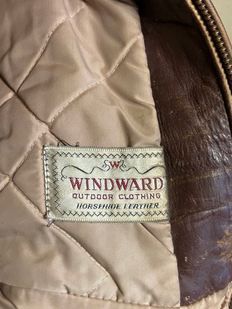 50s LEATHER JACKET WIND WARD MONTGOMERRY 正規 品