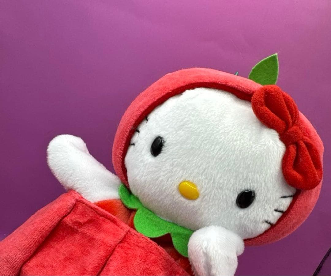 希少♡ハローキティ　りんご着ぐるみパペット人形　ぬいぐるみ　2002年