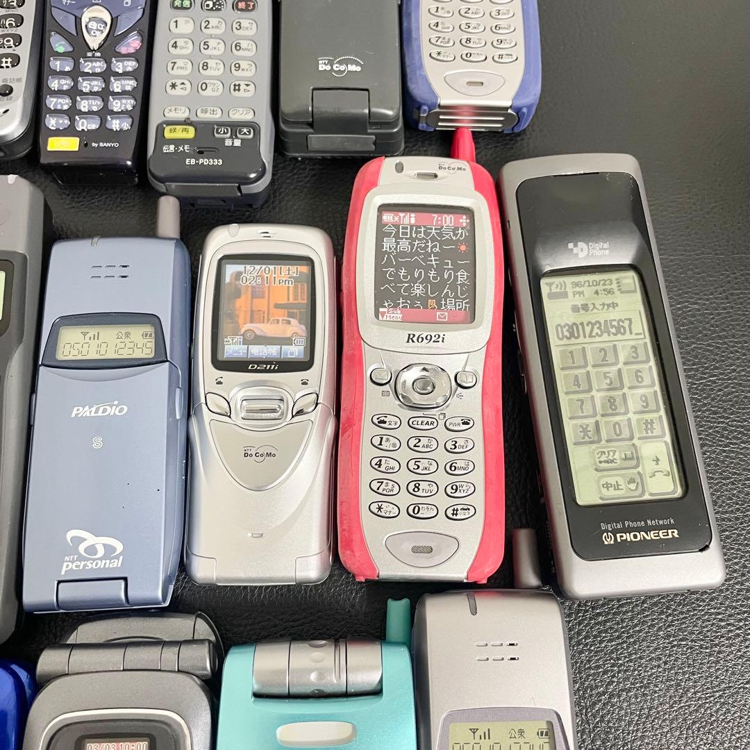 まとめて25点セット】モックアップ 販売店模型 携帯電話 ガラケー