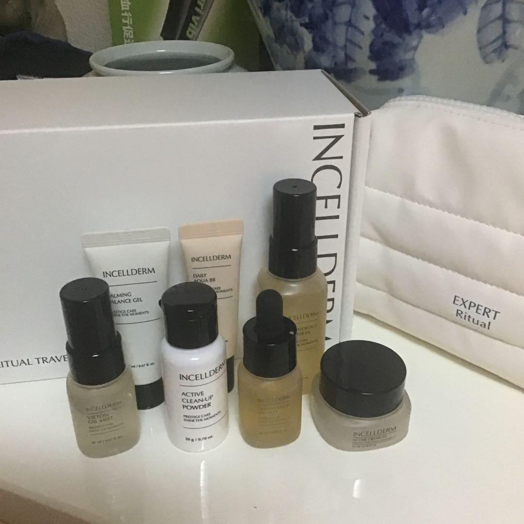 INCELLDERM Ritual Travel Set 7点セット Incellderm Expert Ritual Travel Kit - TSA-Approved Bottles