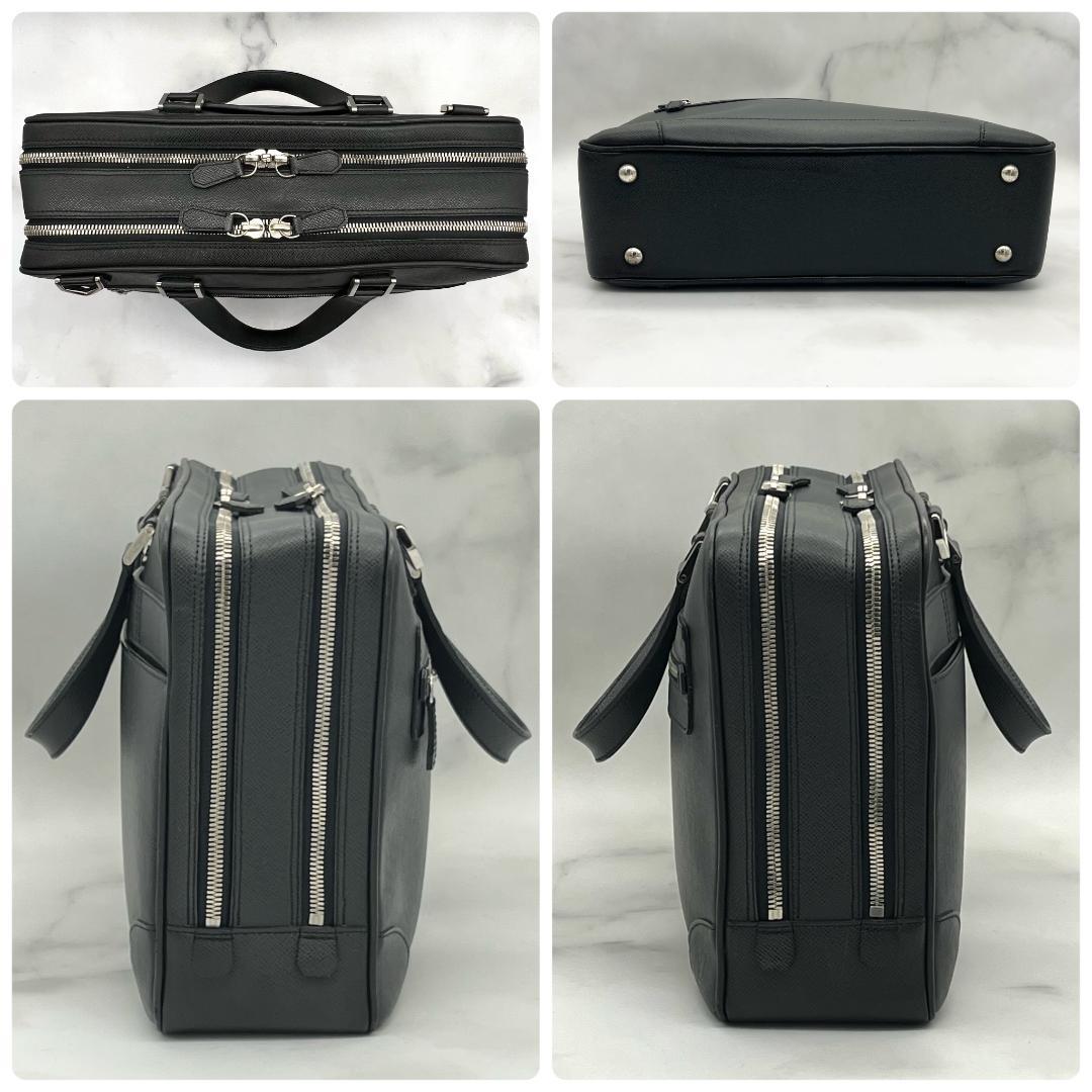 ルイヴィトン アレクサンダー タイガ ダークグレー ビジネス 斜め掛け シルバー