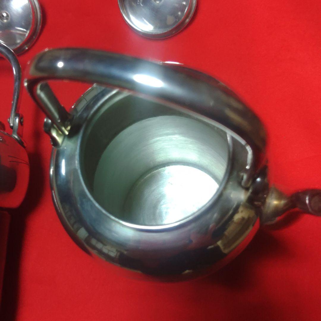 茶道具 中川浄益 南鐐昔形酒次 松毬堂葉毛彫 純銀 遺品整理-sim1