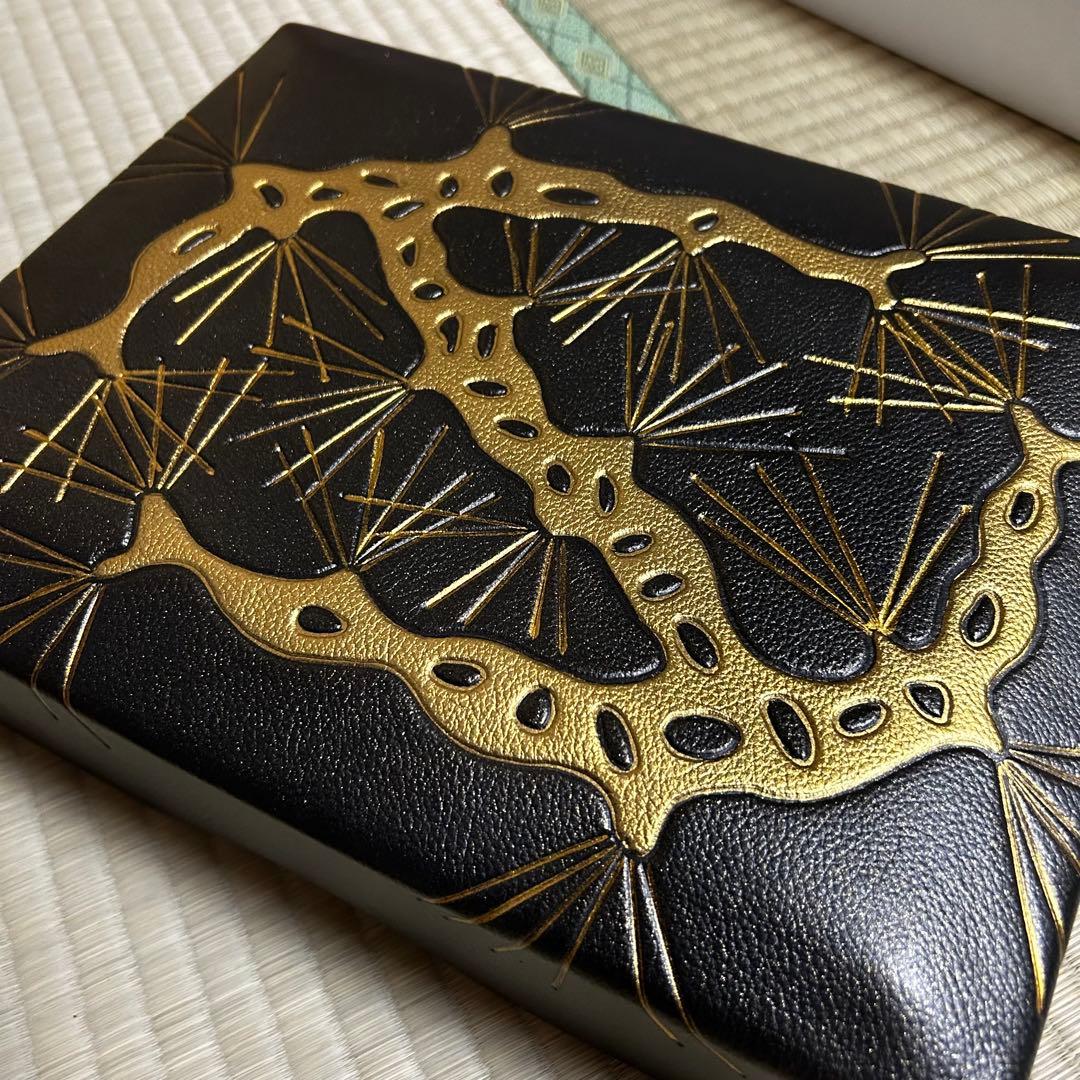 名産 姫路革細工 革文庫 文箱 伝統工芸品 美術品・アンティーク