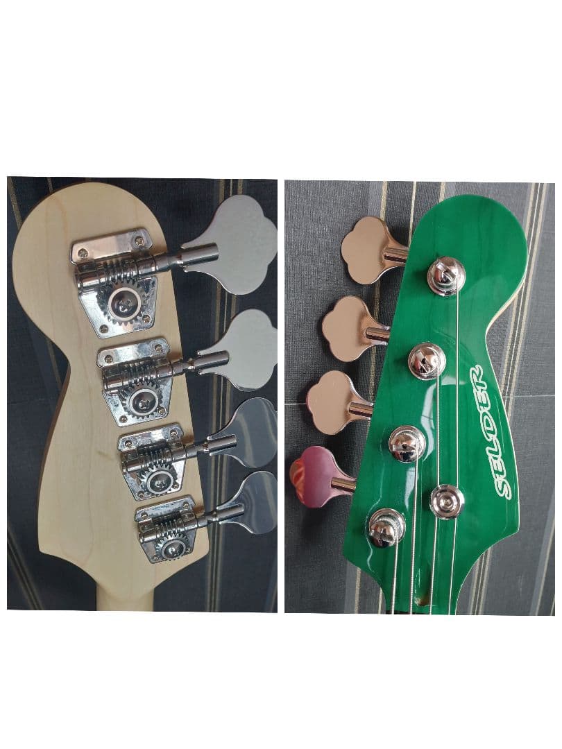 SELDER セルダー JAZZ BASS ジャズベース グリーン エレキ JB