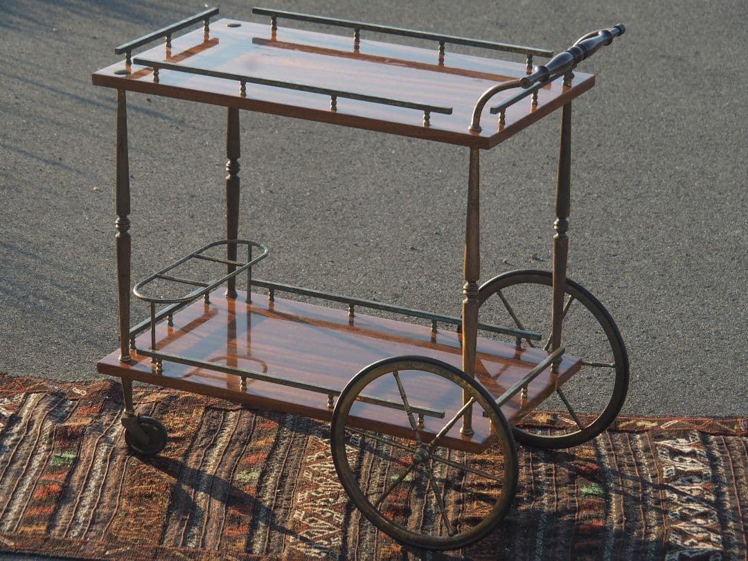 値引中】アンティークキッチンワゴン