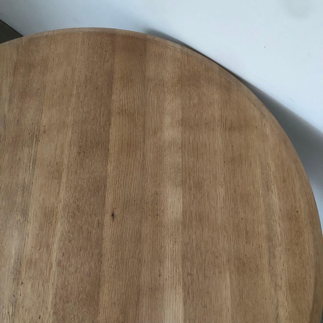 レトロ　アンティーク　古道具　古家具　剥離家具　ストリップド　丸テーブル　古民家