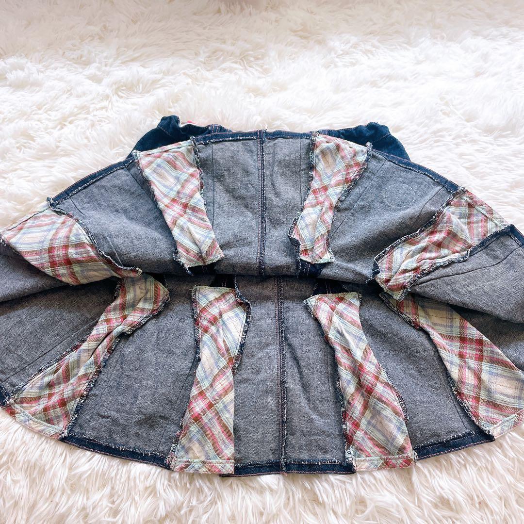 【激レア】メゾピアノ　デニムスカート　160 ベリエ　平成レトロ　Y2K