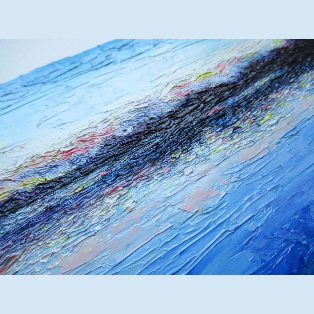 ［匿名で配送］一点もの 日没 夕暮れ 油絵 油彩 絵