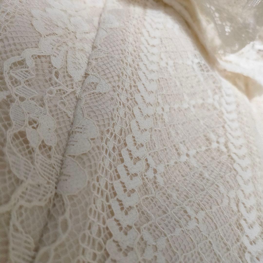 【大人可愛い♡】ROBEdeFLEURS 総レースｘパールフリルマーメイドドレス