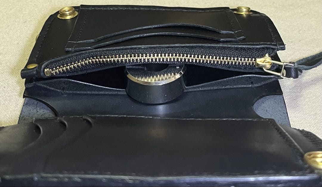 ミドル トラッカーウォレット 3層 姫路レザー