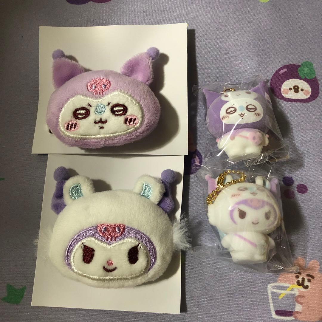 ちいかわ サンリオ シークレットフロッキーマスコットチャームヘア