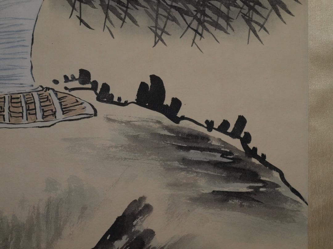 民間仕入れ品任伯年作 仙人図 肉筆絵骨董品 掛け軸 AK2174A9-2 - メルカリ