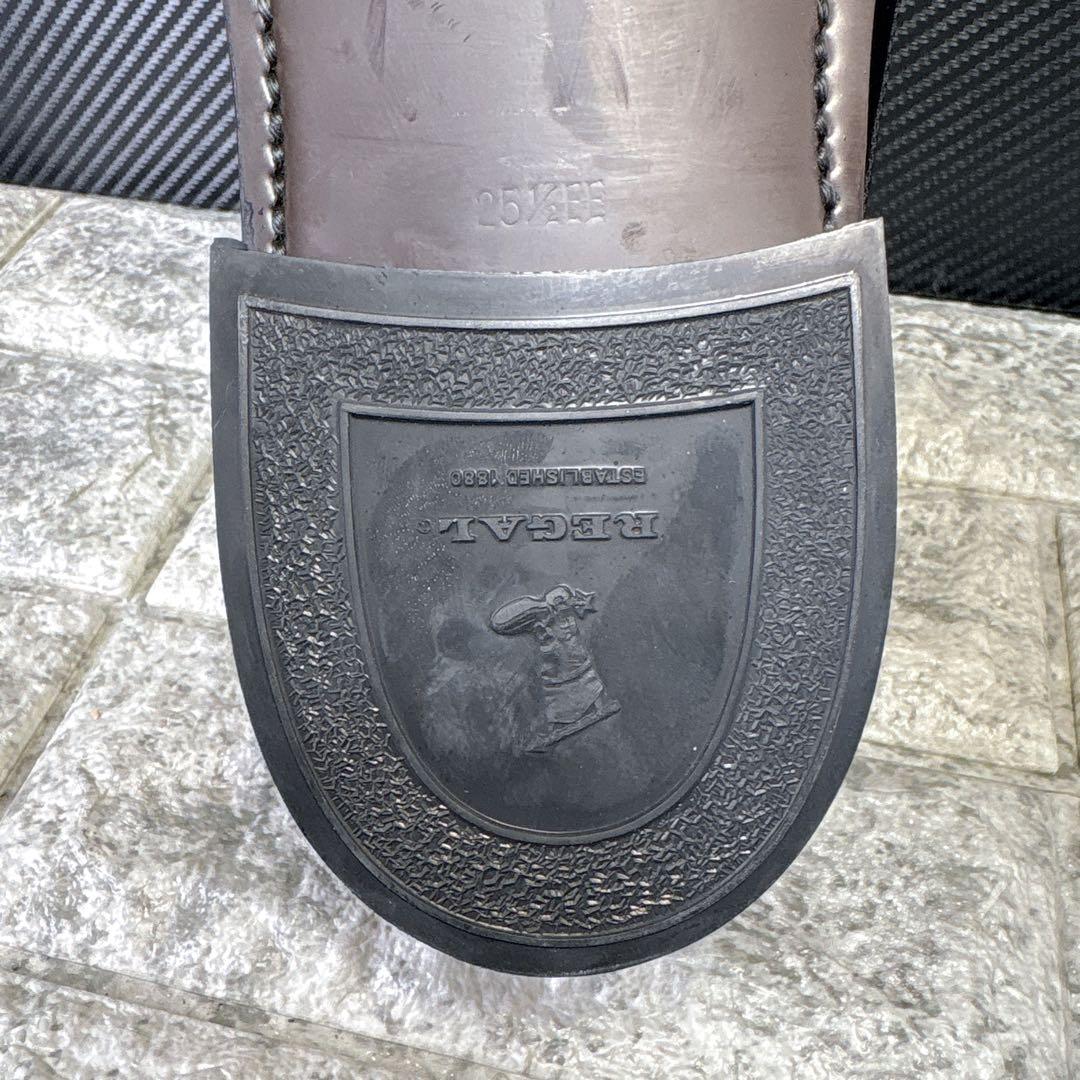 極美品✨️ REGAL ウイングチップ レザー 本革 メダリオン 25.5