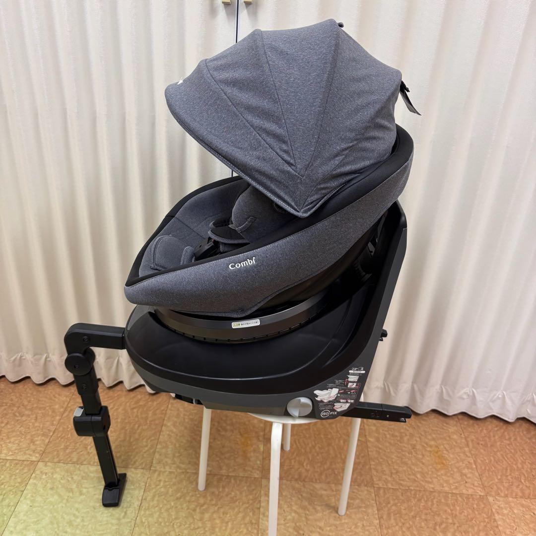 クリーニング済☆綺麗☆　コンビ　クルムーヴ　ISOFIX　エッグショック　グレー
