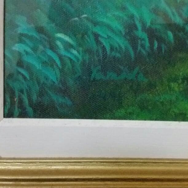 50万円で購入！　作者不明　絵画　額付き