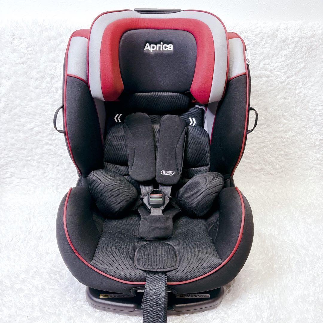 Aprica formfit ISOFIX チャイルド ジュニアシート 赤 黒 - メルカリ