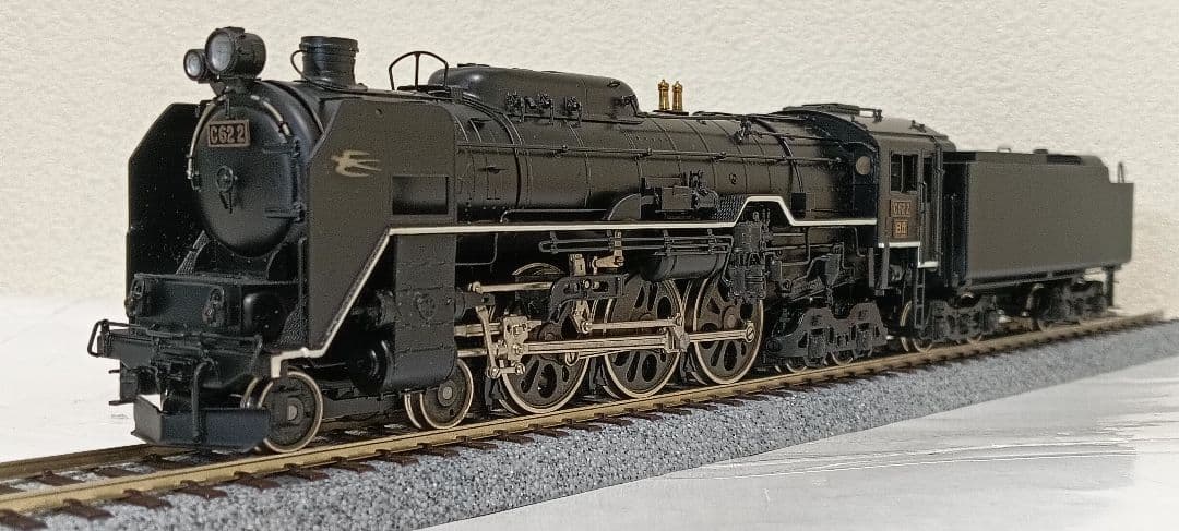 HOゲージ 天賞堂 Ｃ622号機蒸気機関車 No491、メンテナンス済