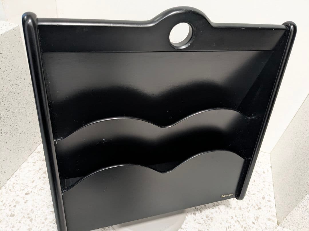 80s マガジンラック KOIZUMI 木製 レトロ モダン ミッドセンチュリー