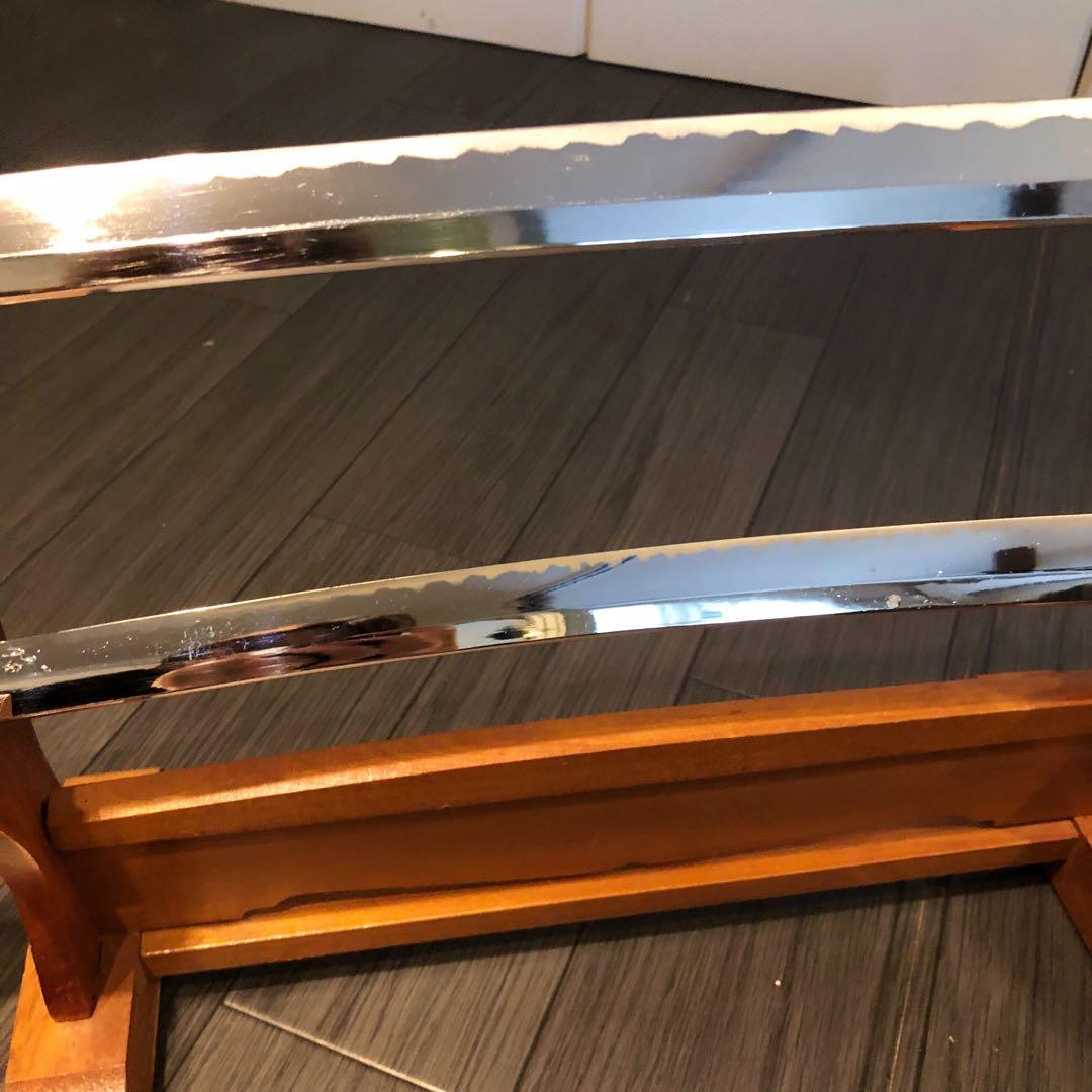 模造刀 白鞘 合金製 大小セット　長脇差　2本　拵え　太刀　居合刀