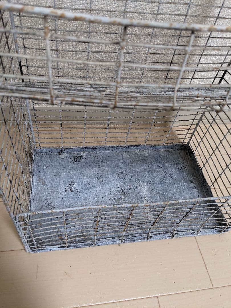 シャビー 昭和レトロ 金属製ワイヤーラック 使い方はあなた次第