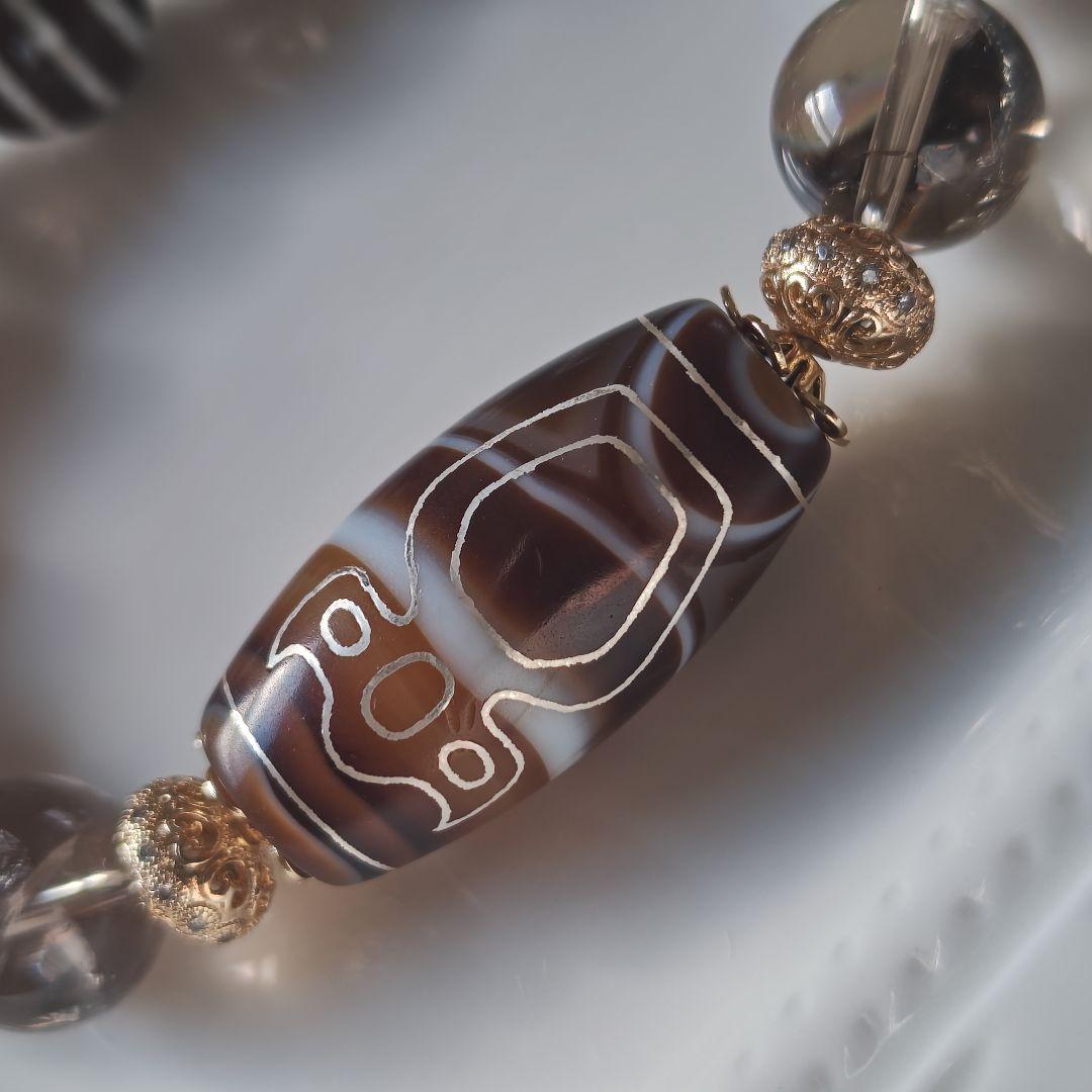 専用です♡銀線✩財神天珠、線天珠、レインボースモーキー、サンムーン、阿拉善瑪瑙