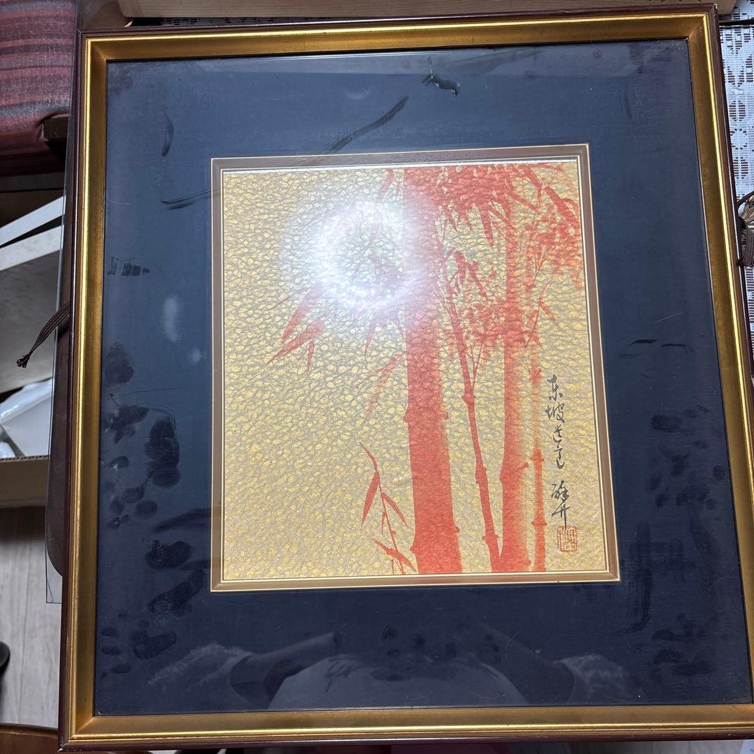 最安値，得価】 和風アート 竹の絵