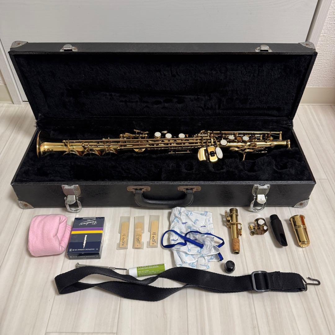 MAXTONE ソプラノサックス 管楽器 ケース付属 Maxtone ソプラノサックスケース付き