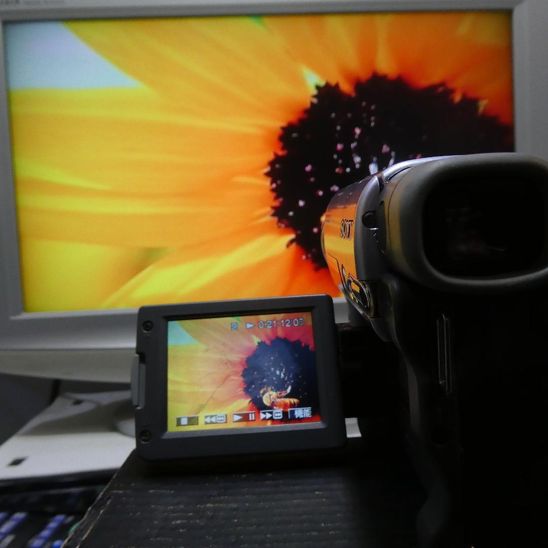 動作品 ソニーDCR-TRV33 MiniDV ビデオカメラ DVDダビングに