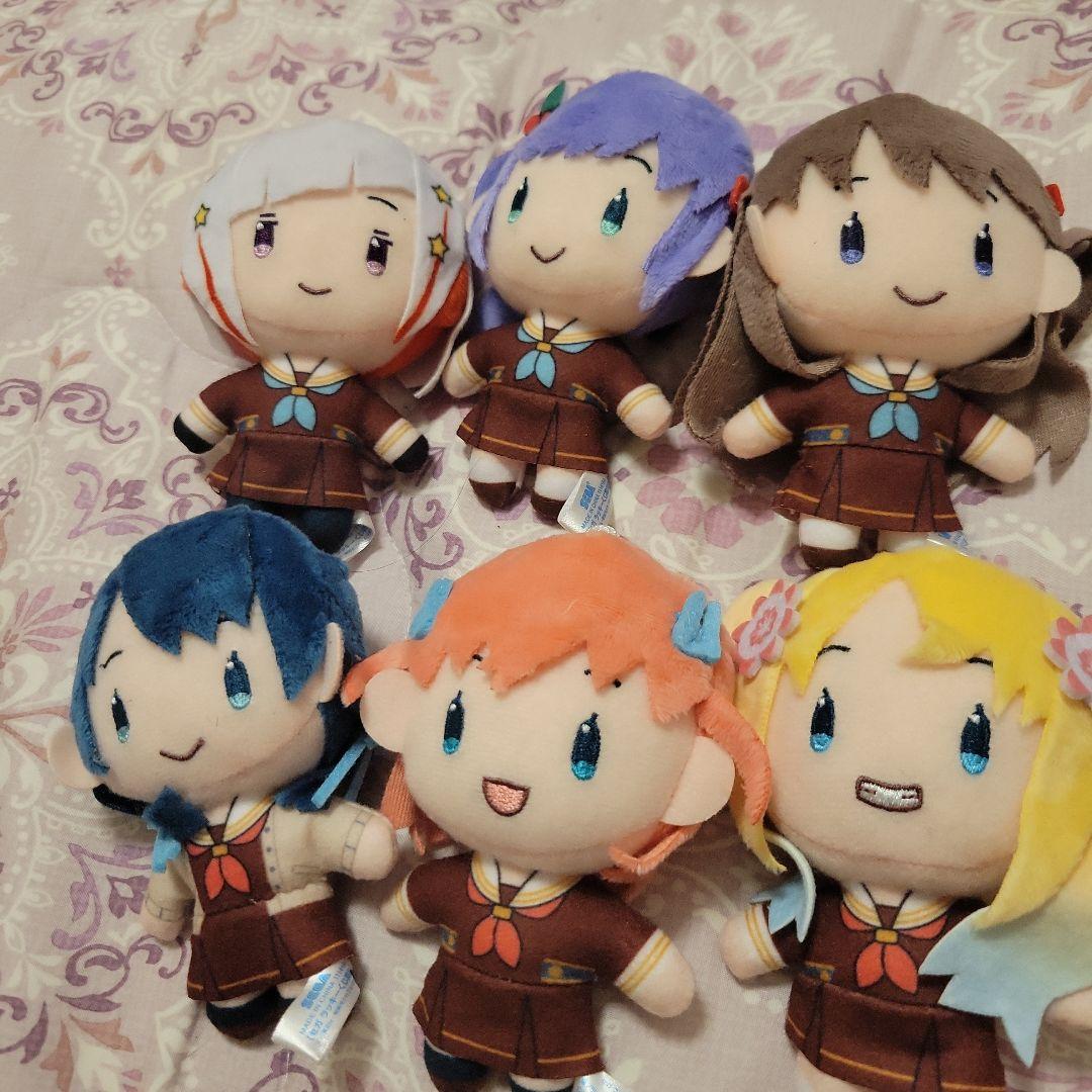 蓮ノ空 セガラッキーくじ B賞ぬいぐるみ 6人セット SEGA⁄セガ セガ