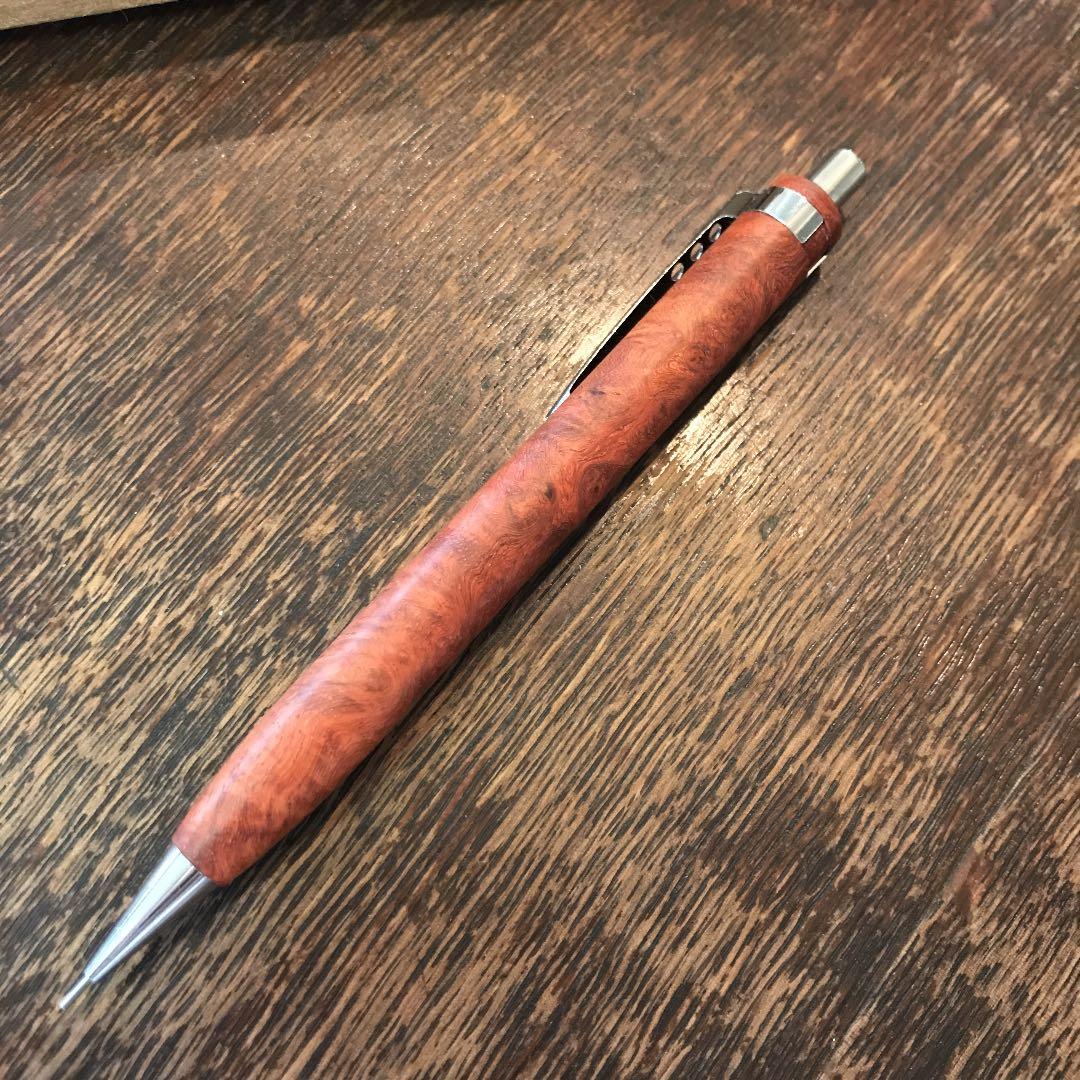 4631 woodturning 花梨瘤 木軸シャーペン 0.5mm