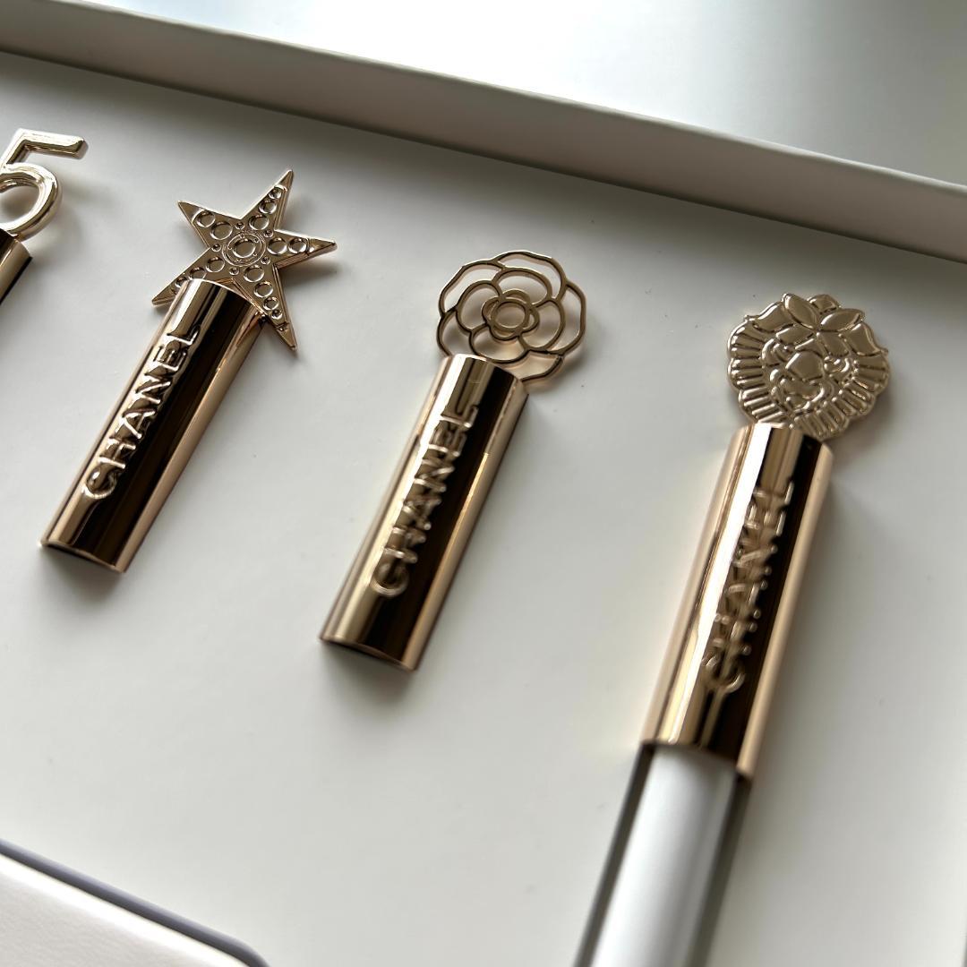 <値下げ・限定・未使用>CHANEL シャネル ゴールドキャップ＆えんぴつセット