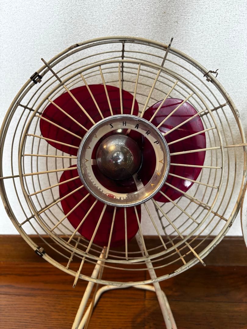 昭和レトロ sharp 卓上扇風機2台＋COPAL フリップ時計 3点セット