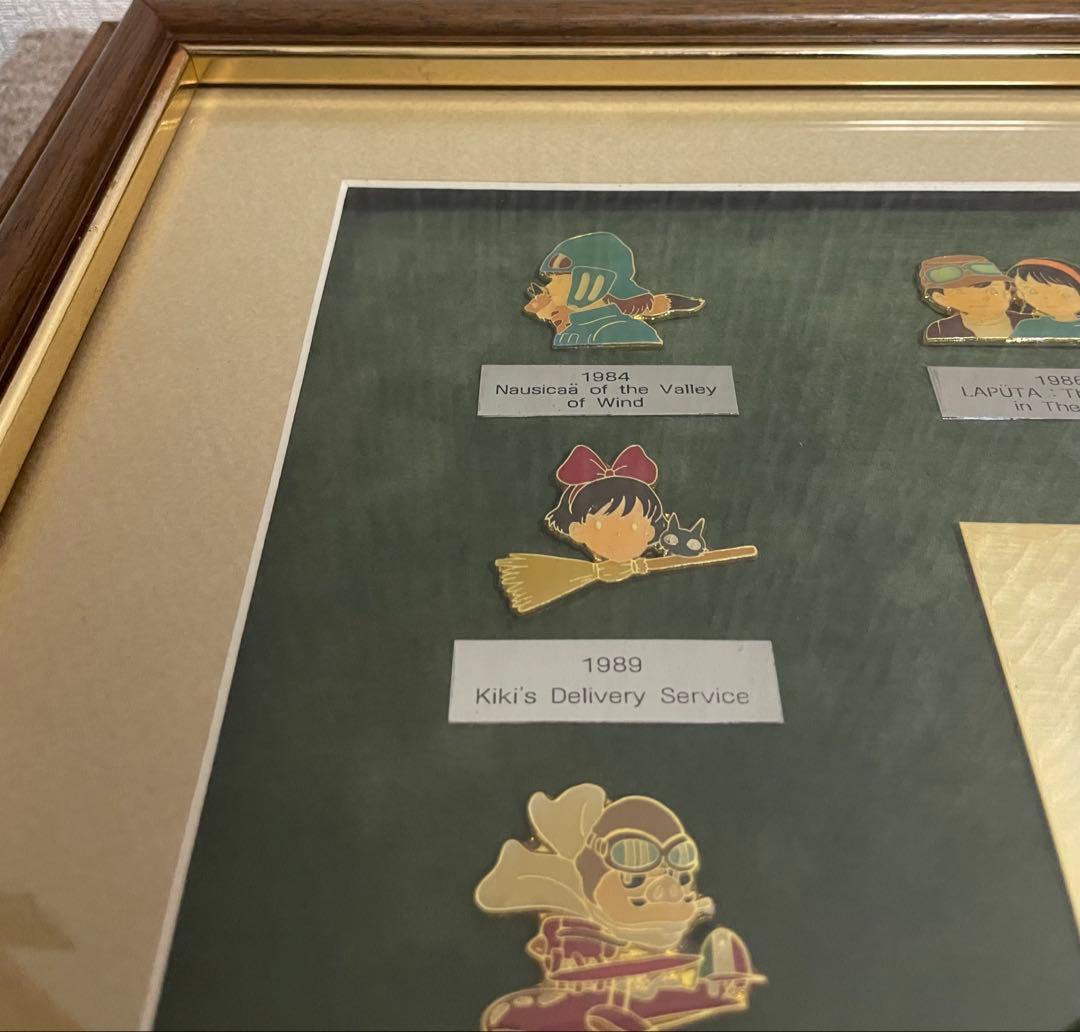 ジブリピンバッジセット額装　1998個限定　NO.0414 レアレトロ