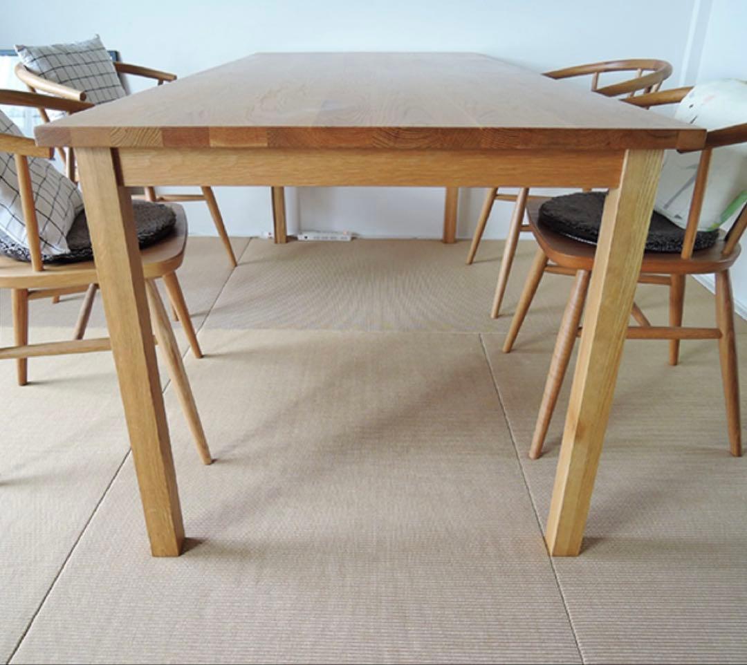 無印良品　オーク無垢材ダイニングテーブル　お引取り限定　180cm x 80cm
